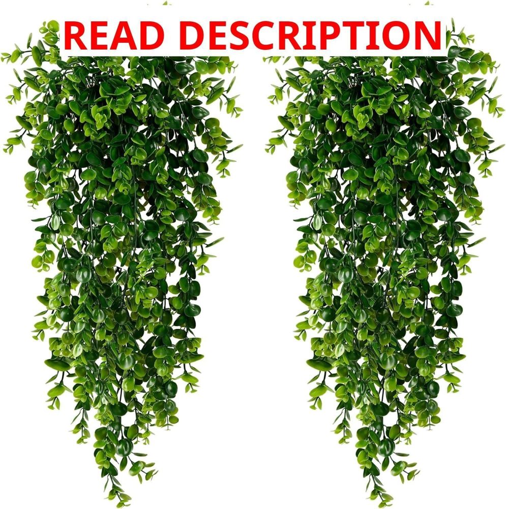 Sggvecsy 1 Pack Artificial Hanging Plants