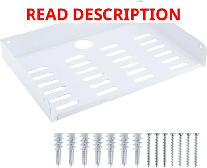 Metal Floating Shelf 12x8 Wall Mount with Lip