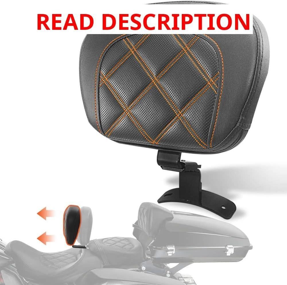 FOVPLUE Driver Backrest Pad Kit for Harley