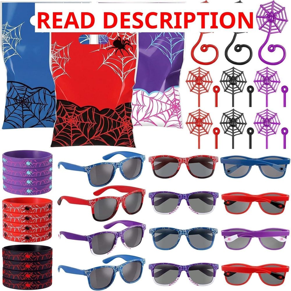 Soulchen 48-Piece Spiderweb Party Set