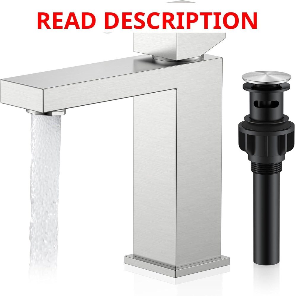KENES Brushed Nickel Bath Faucet 1 Hole