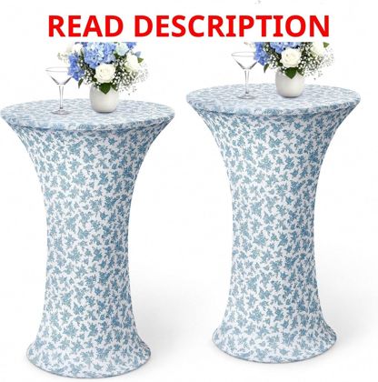 Blue Floral 24x43 Highboy Spandex Cover (2)