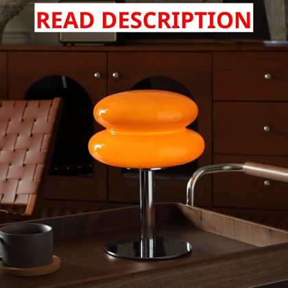 Glivpny Mushroom Lamp Table Lamp Orange