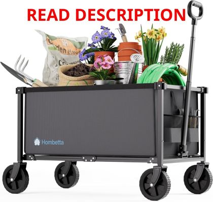 Darkgray Collapsible Wagon Cart 150L 260 lbs
