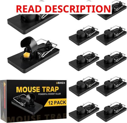 12 Pack Indoor Mouse Traps for Home