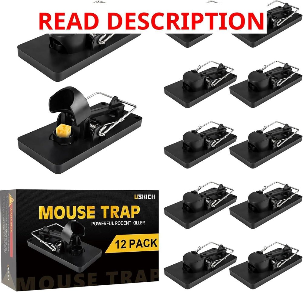 12 Pack Indoor Mouse Traps for Home
