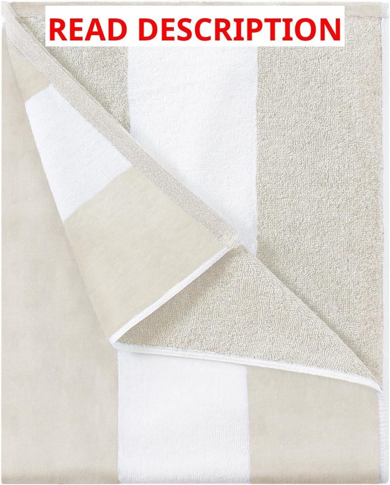 HENBAY Cotton Beach Towel 70x35 Quick Dry