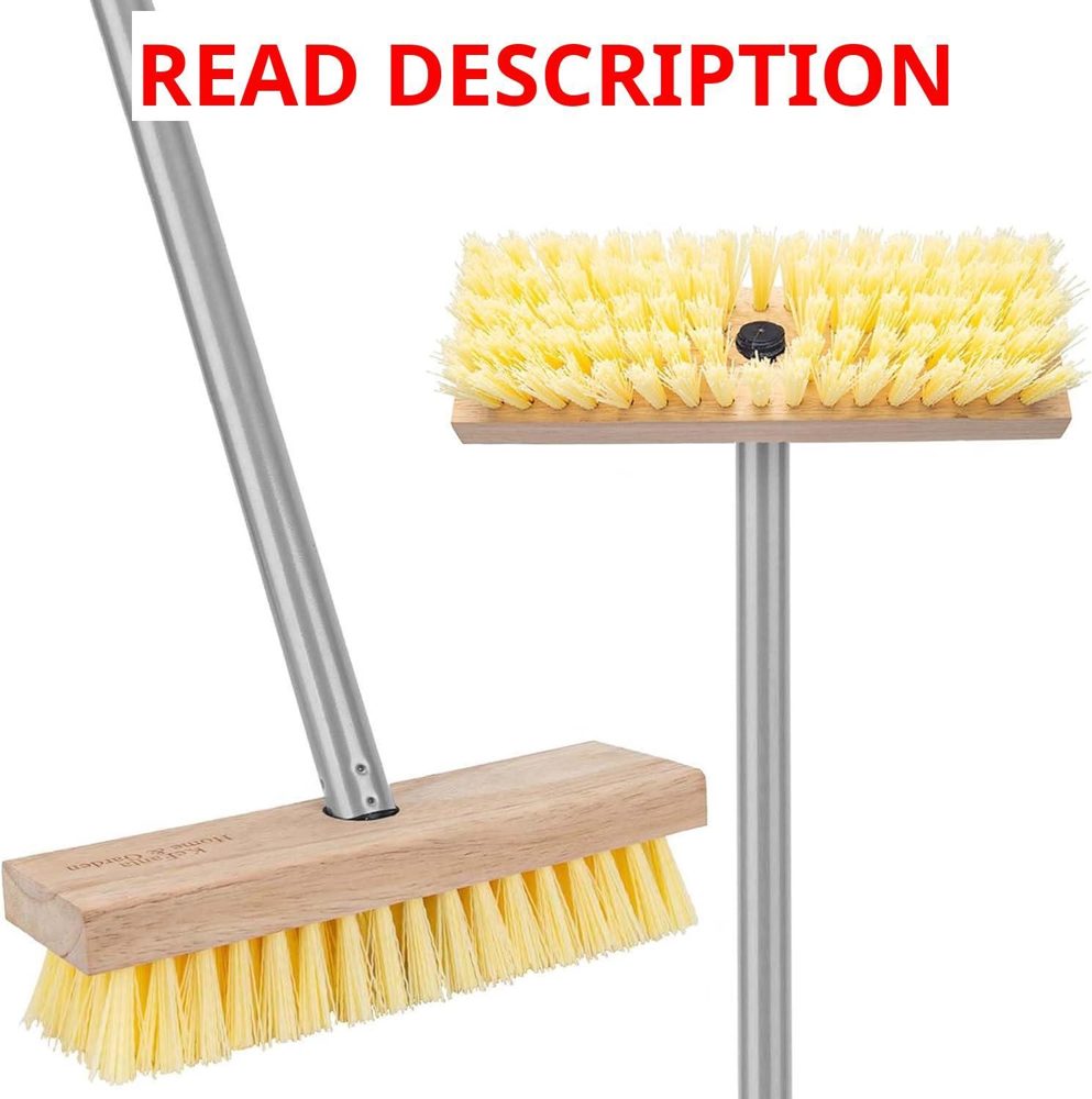 Floor Scrubber Brush 52" Handle Deck Cleaning