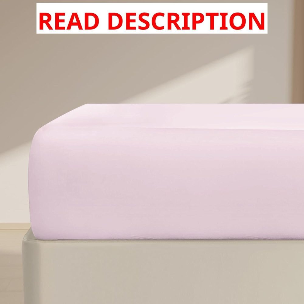 FreshCulture Twin Fitted Sheet (Pink)