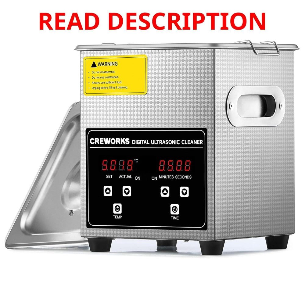 CREWORKS 2L Jewelry Cleaning Machine - 40kHz