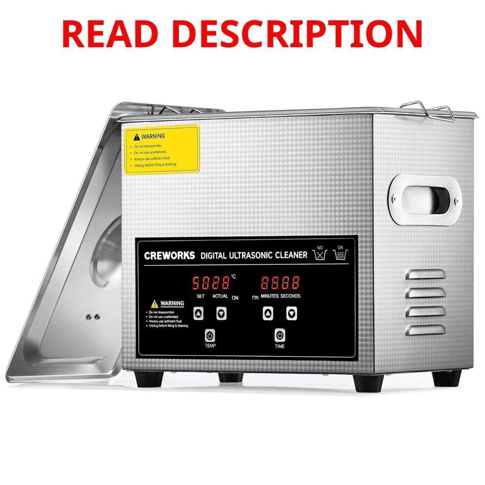 CREWORKS 3L Ultrasonic Cleaner 0.8 gal