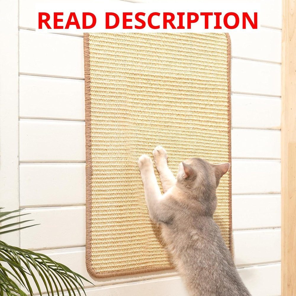 Cheerpals Sisal Cat Scratcher Mat White