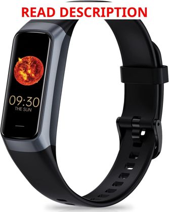 Zeacool Fitness Tracker: HR SpO2 BP (Black)