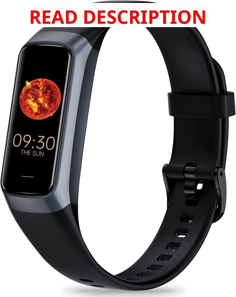 Zeacool Fitness Tracker: HR SpO2 BP (Black)
