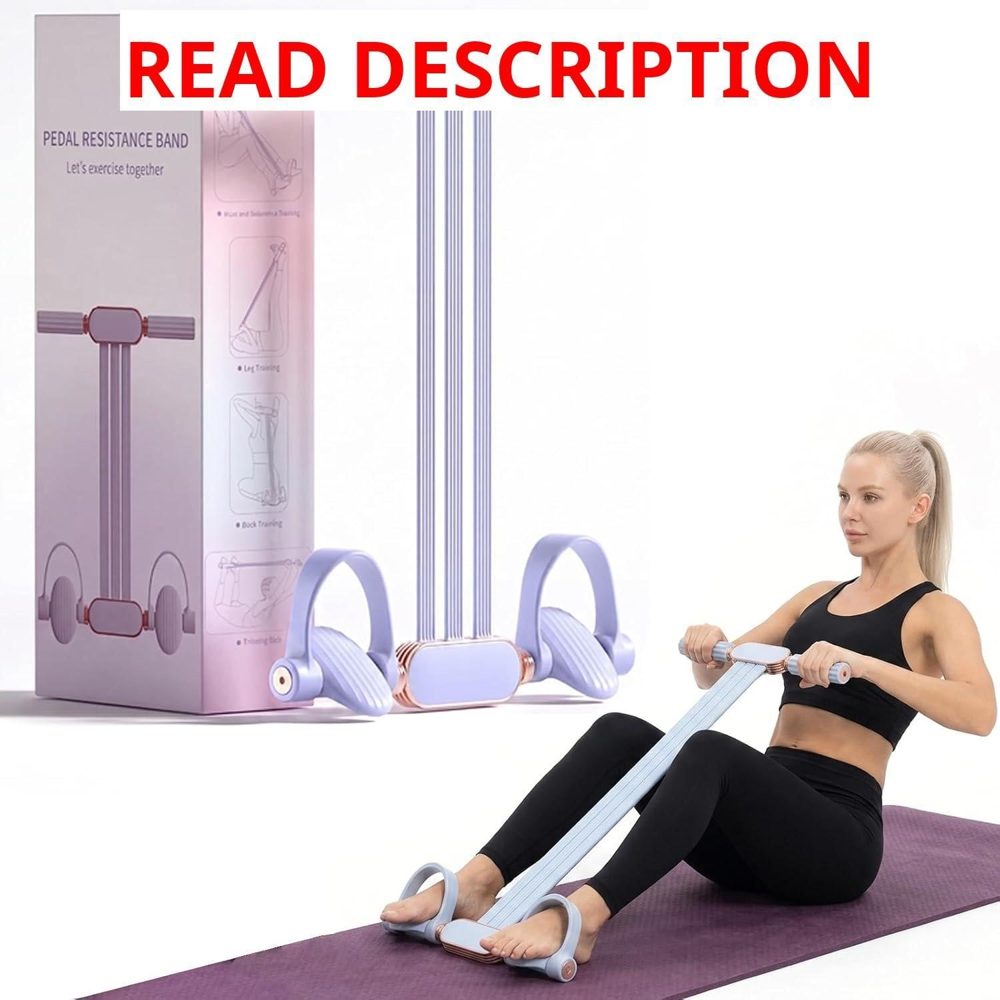 Pedal Resistance Band with Handle 3-Level