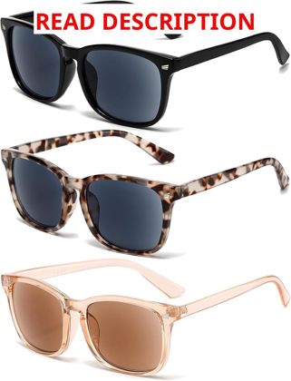 Reader Sunglasses for Women UV400 Metal Hinge