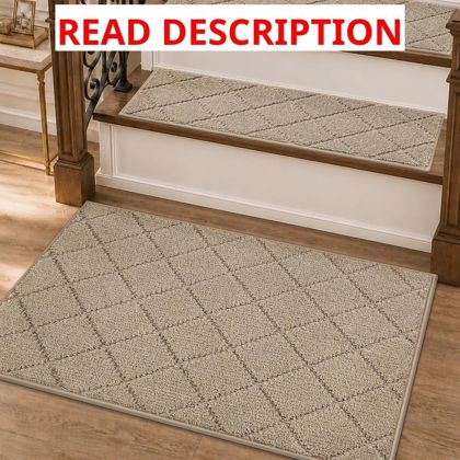COSY HOMEER Stair Landing Rug Non-Slip 20x32