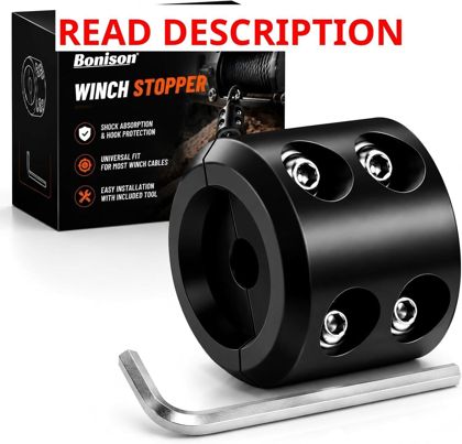 Bonison Winch Stopper for Cable Truck UTV ATV