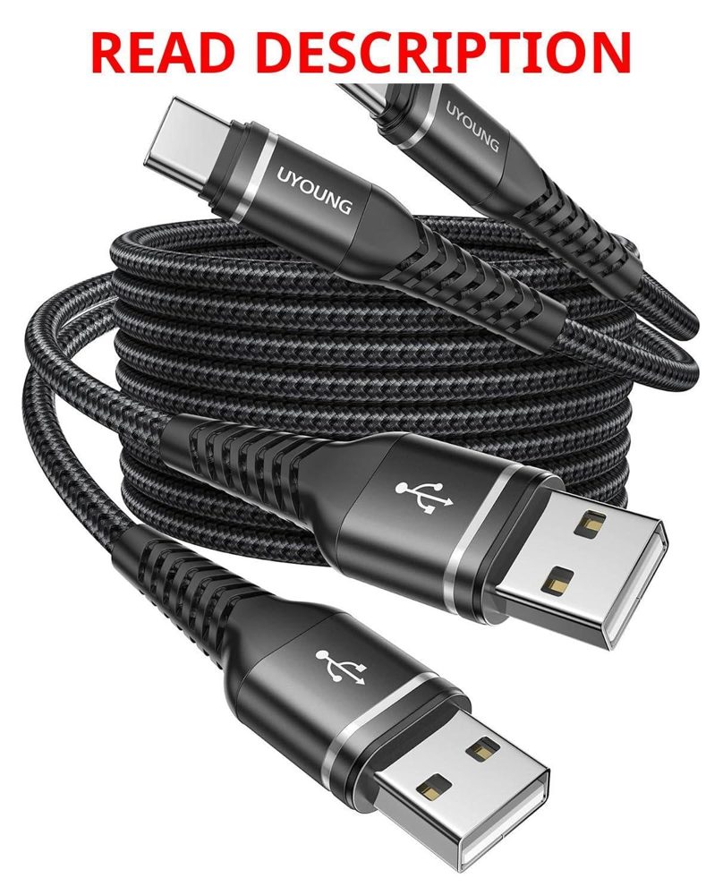 USB to USB-C Cable Fast Charging 6FT 2-Pack