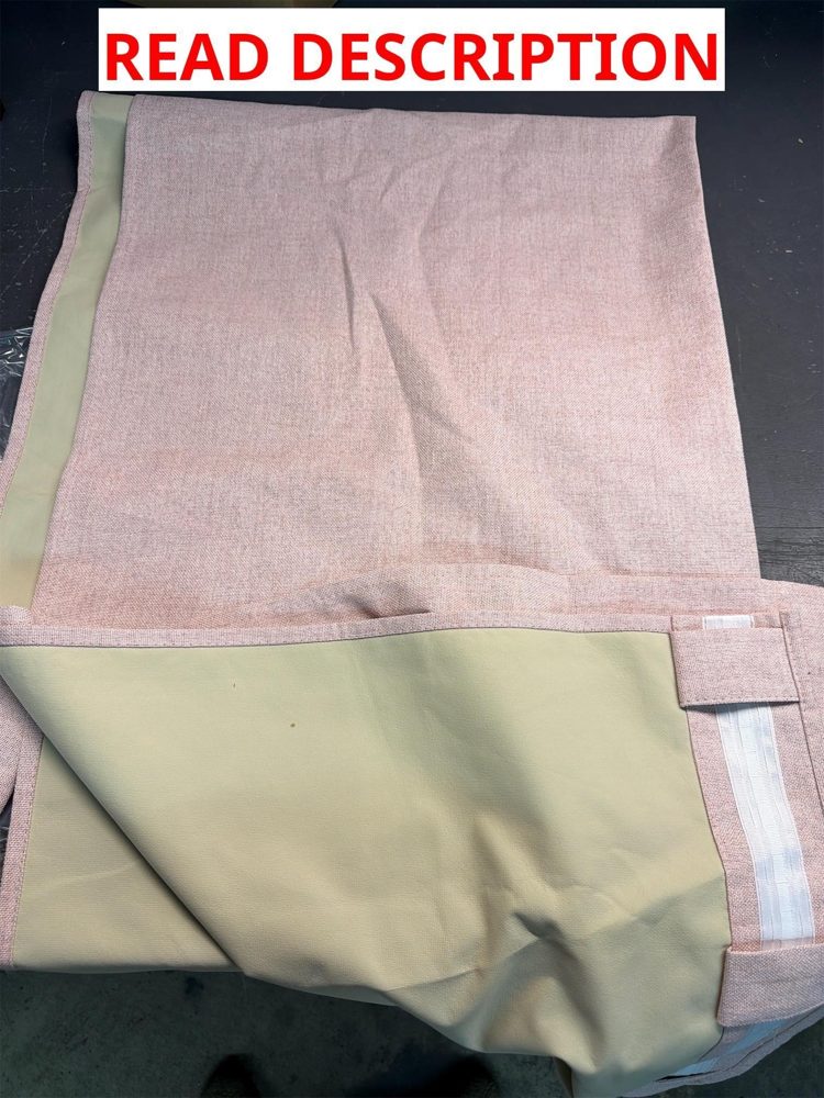 Pink Fabric Curtains (2 Curtains)