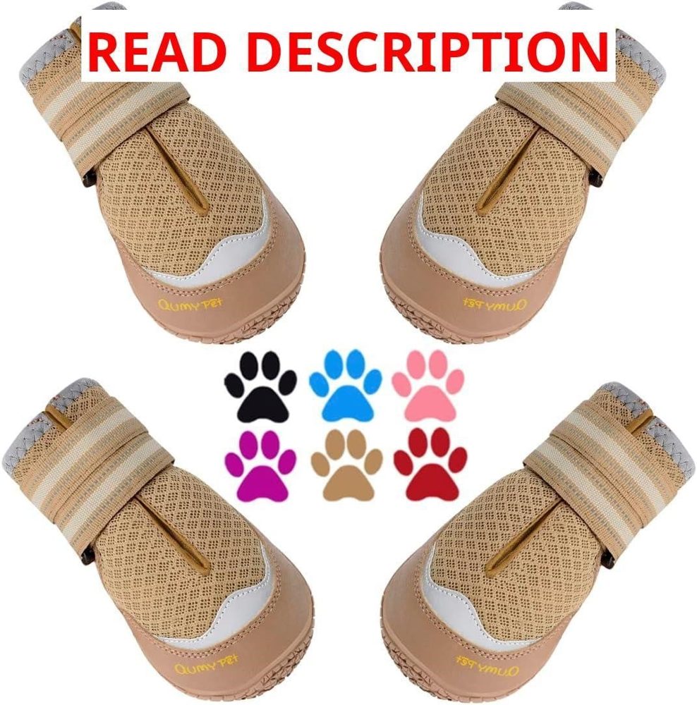 QUMY Dog Shoes Boots & Paw Protectors