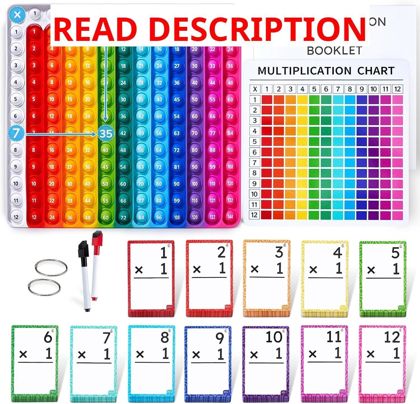 JoyCat Multiplication Flash Cards for Kids