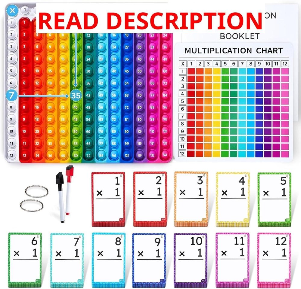 JoyCat Multiplication Flash Cards for Kids