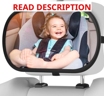 Baby Car Mirror for Rear-Facing Infants (Black)