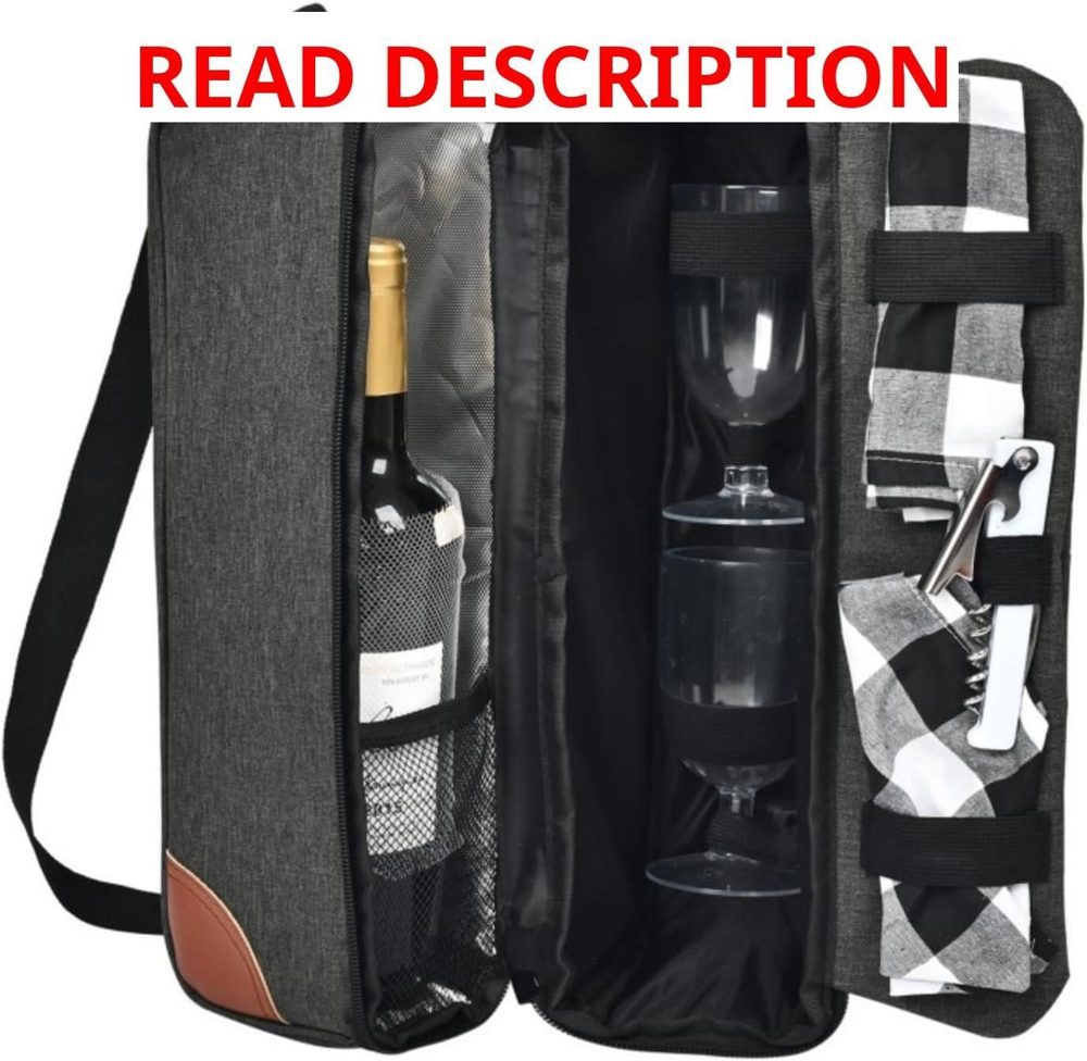Wine Bag: Insulated Cooler with Accessories