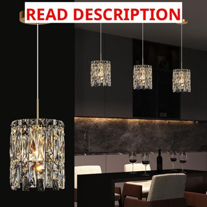 Modern K9 Gold Crystal Pendant Lights