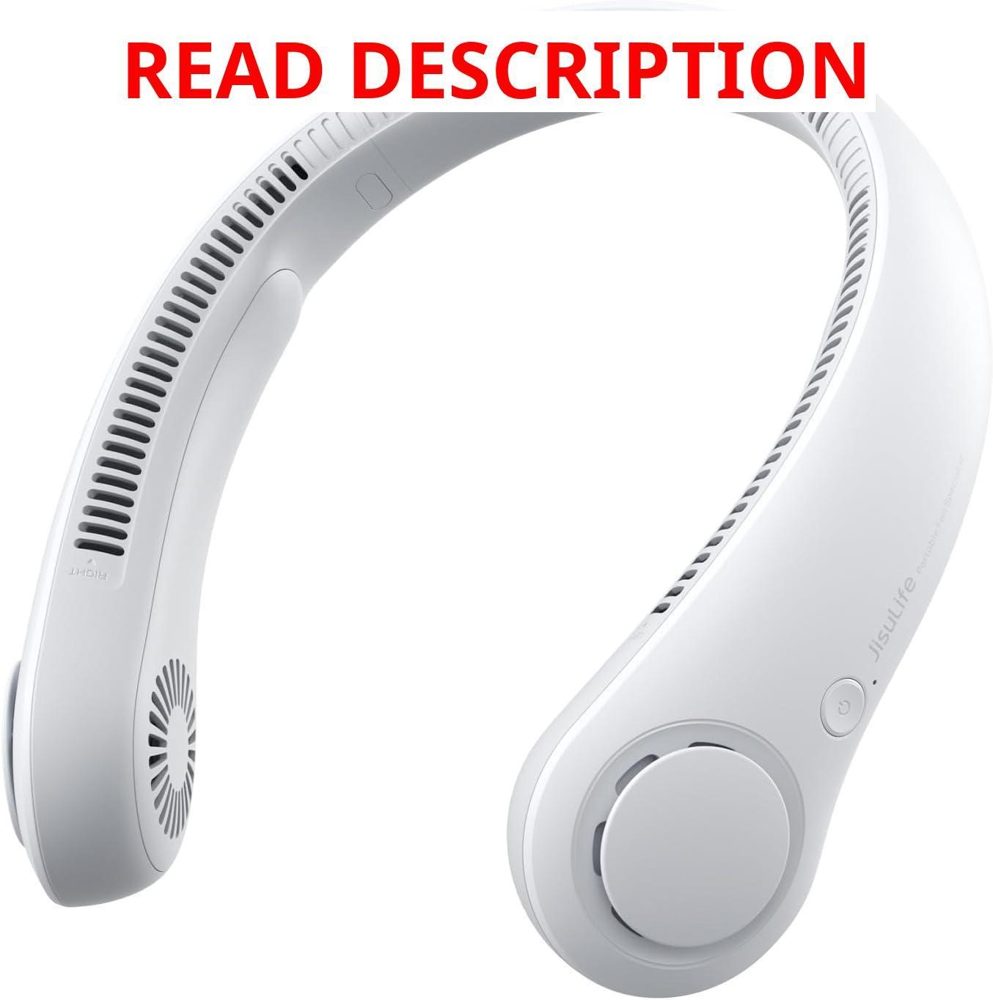 JISULIFE Neck Fan 5 Speeds 4000mAh Grey