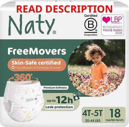 Naty FreeMovers Training Pants Size 6 18 ct