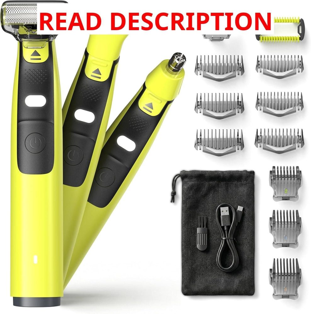 Men's 3-in-1 Grooming Kit: Shaver Trimmer