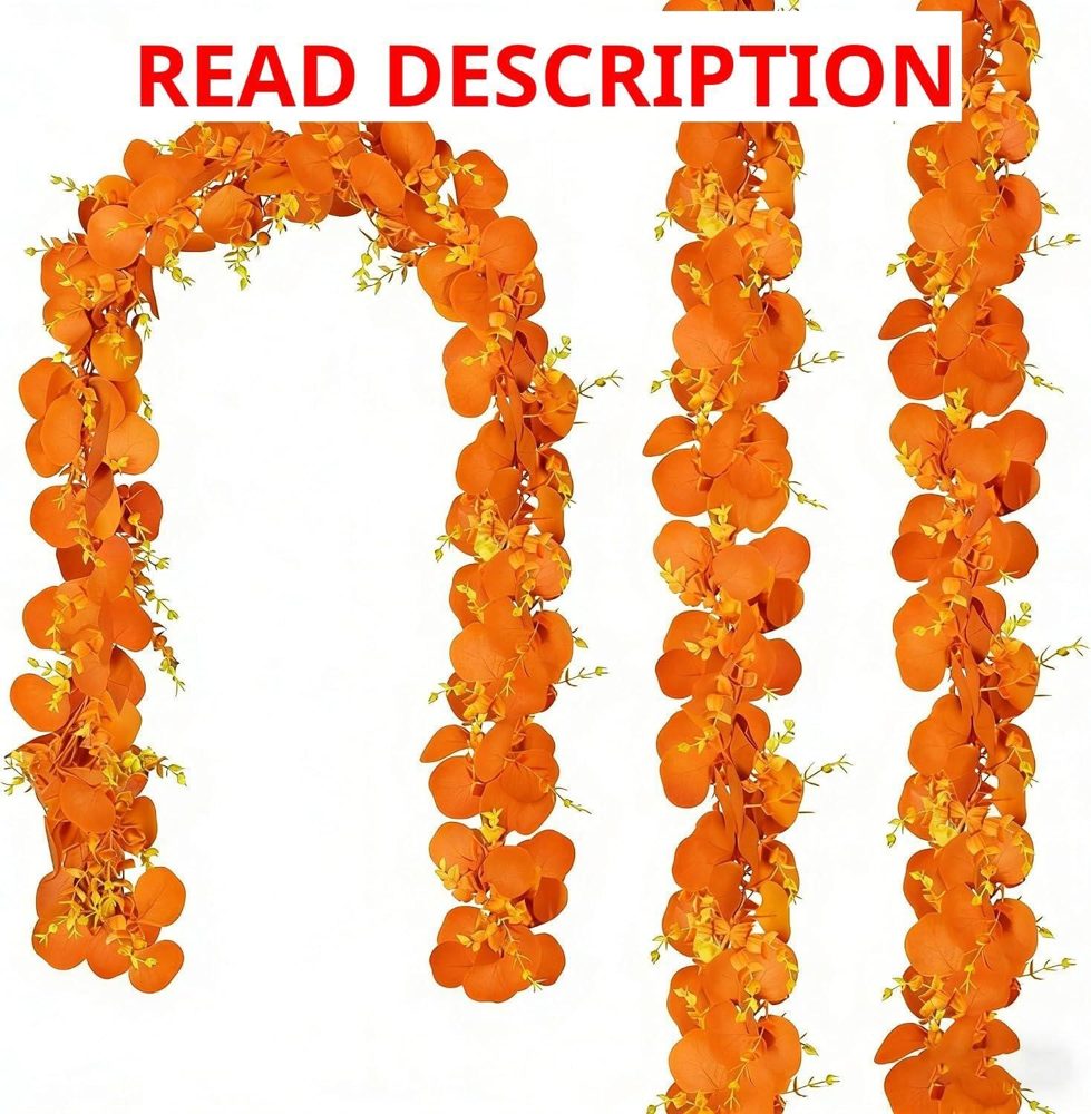 CQURE 3Pcs Eucalyptus Garland for Table Decor