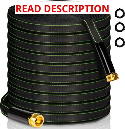 Garden Hose 50 ft 3/4" Brass Fitting Outdoor
