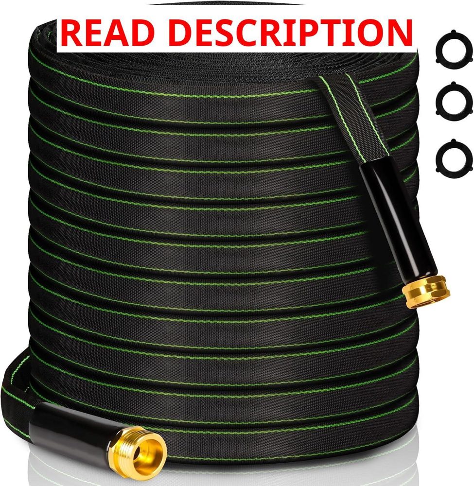Garden Hose 50 ft 3/4" Brass Fitting Outdoor