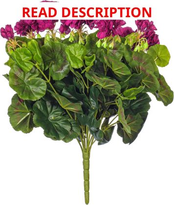 Vickerman Purple Geranium Bush 17.5"