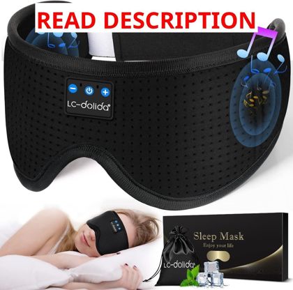 LC-dolida Sleep Headphones Bluetooth Eye Mask