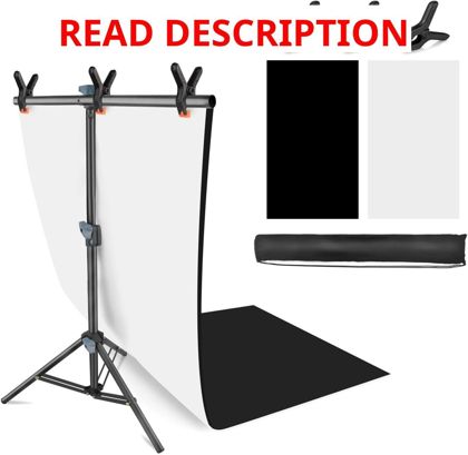 Photo Backdrop Stand Kit 26.8x50in