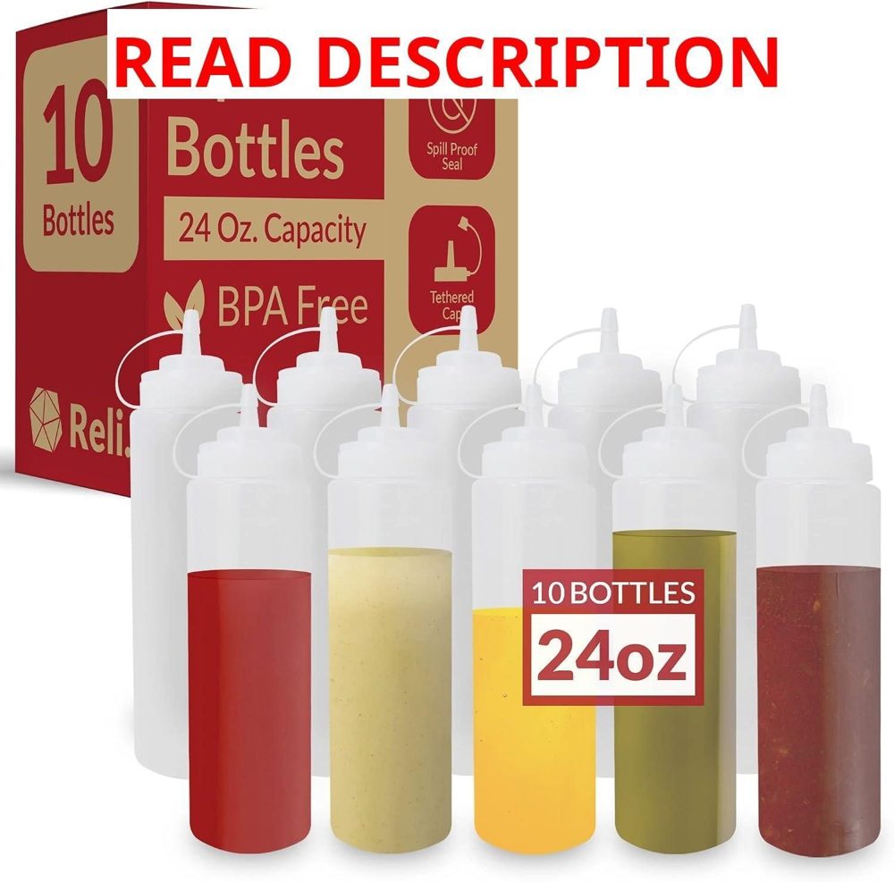 Reli. Plastic Squeeze Bottles 24 oz.