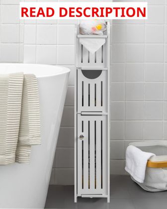 AOJEZOR Bathroom Storage Cabinet White