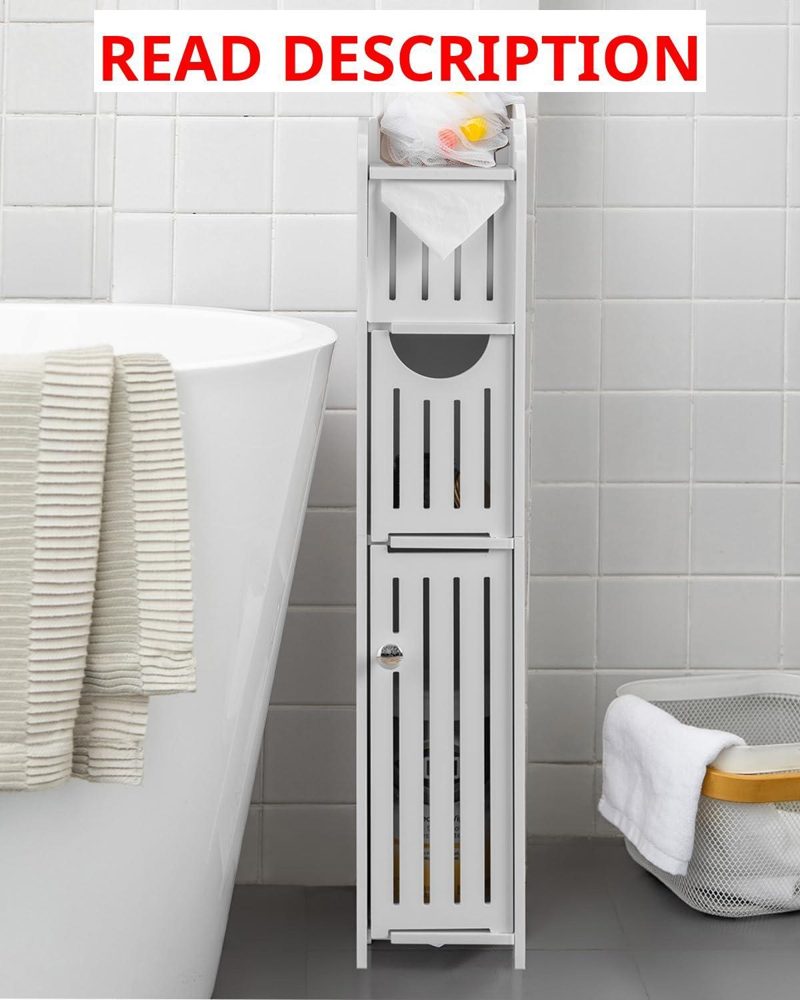 AOJEZOR Bathroom Storage Cabinet White
