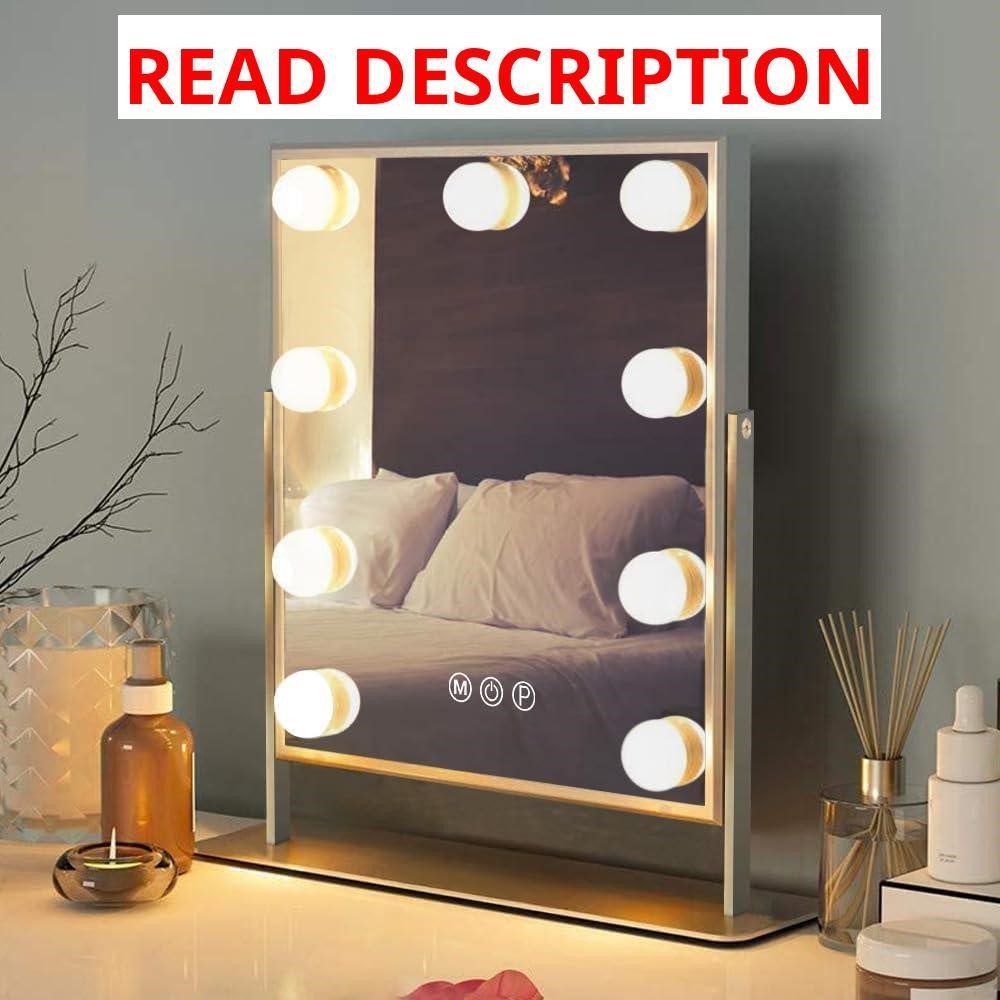 FENCHILIN Vanity Lighted Mirror 10X