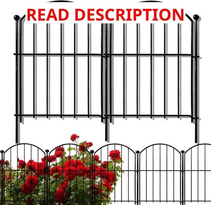 Decorative Garden Fence 17in x10ft 10 Pack