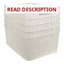 Bino 3-pk Small Rectangle Wheat Bins