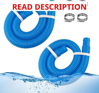 Pool Hose 1-1/4" Above Ground (Blue) 2pcs