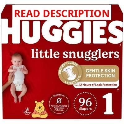 Huggies Little Snugglers Diapers Size 1 (96ct)