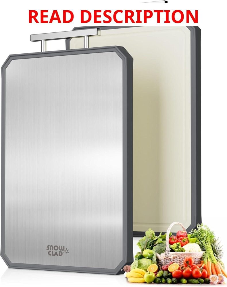 SNOWCLAD Stainless Steel Cutting Board 16x11