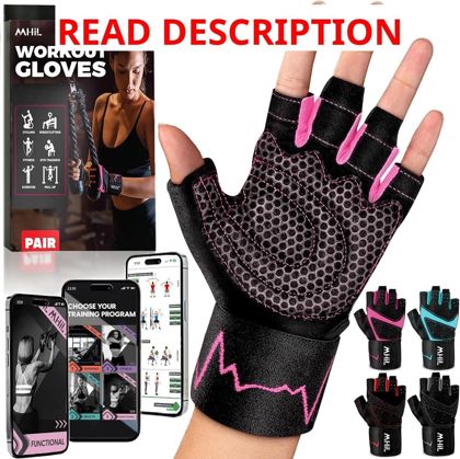 MhIL Workout Gloves for Women   Breathable Grip