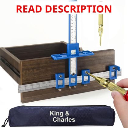 King&Charles Cabinet Hardware Jig & Punch Set